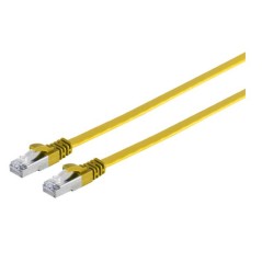 MicroConnect UUTP CAT6A 3M Yellow Flat - High-Speed Ethernet Cable for Superior Connection